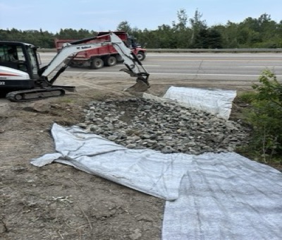 Travaux d'excavation